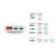 HAMA Бързо мини зарядно, 65W, 2x USB-C, 1x USB-A, PD, плоско, бяло