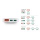 HAMA Бързо мини зарядно, 65W, 2x USB-C, 1x USB-A, PD, плоско, бяло