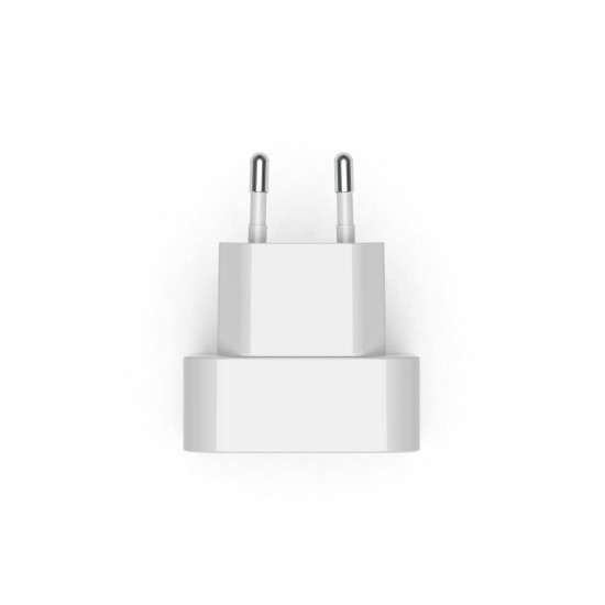HAMA Бързо мини зарядно GaN, 2 x USB-C, PD, 40 W, сгъващ се адаптер, бял