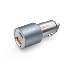 HAMA Бързо зарядно за кола, 1x USB-C PD, 1x USB-A QC, 38 W, 201639