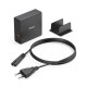 HAMA Зарядна станция 140W, USB-C, 3 порта, GaN, Power Delivery (PD)