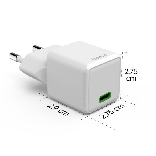 Мрежово супер мини-зарядно, USB-C, 20W, 201980