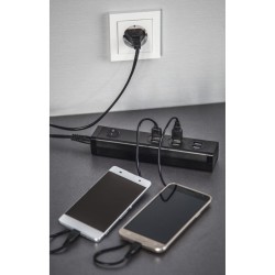 Разклонител HAMA 6 х USB-A порта, 34 W Разклонител HAMA 6 х USB-A порта, 34 W