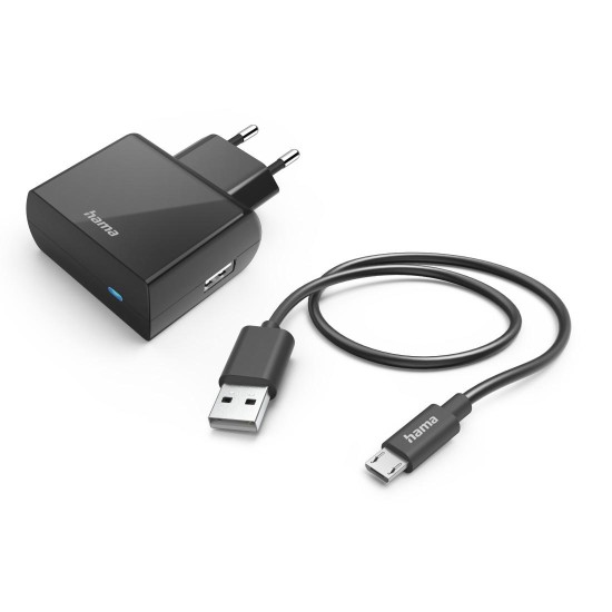 Зарядно у-во с кабел micro USB/220V, 2.4A, 201622