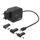 j5create Зарядно 67W GaN PD USB-C® Mini Charger с 4.5 mm 3 вида DC конвертора