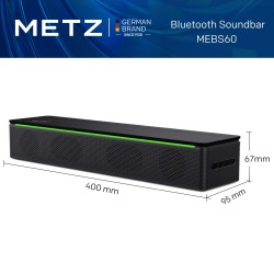 METZ Блутут колона Sound 2 Mini /soundbar/, 10W, LED,FM радио, SD слот METZ Блутут колона Sound 2 Mini /soundbar/, 10W, LED,FM радио, SD слот