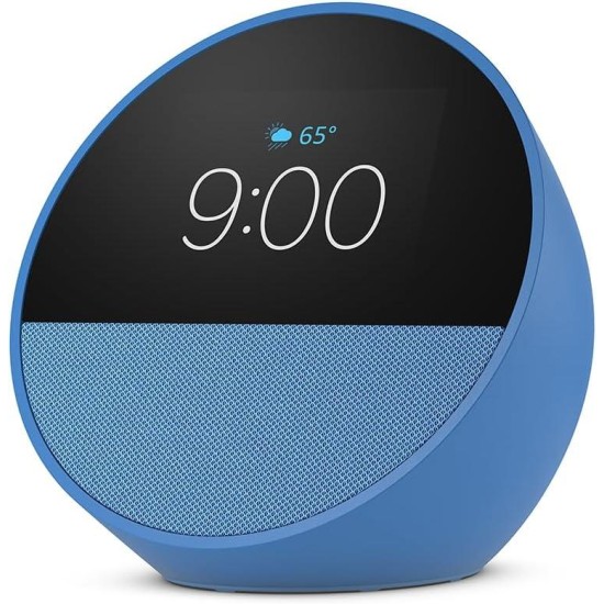 Смарт часовник Amazon Echo Spot 2024 , гласов асистент, Blue Смарт часовник Amazon Echo Spot 2024 , гласов асистент, Blue