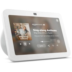 Смарт тонколона Amazon Echo Show 8 (Gen 3), Сензорен екран, Гласов асистент, Бял