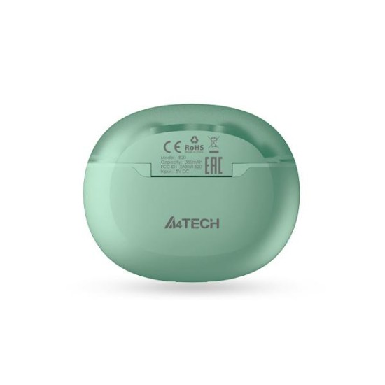 Блутут слушалки-тапи A4tech B20 2Drumtek, Ментово зелени
