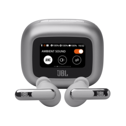 Блутут слушалки-тапи JBL Live Beam 3 - Сребрист