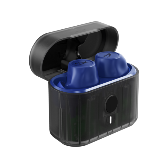 Геймърски Блутут слушалки тапи с микрофон HyperX Cirro Buds Pro - Сини