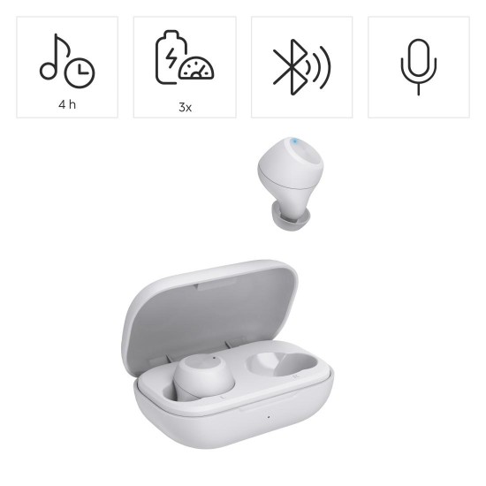 Hama Блутут слушалки “Spirit Chop II”, TWS, in-Ear, бяло Hama Блутут слушалки “Spirit Chop II”, TWS, in-Ear, бяло