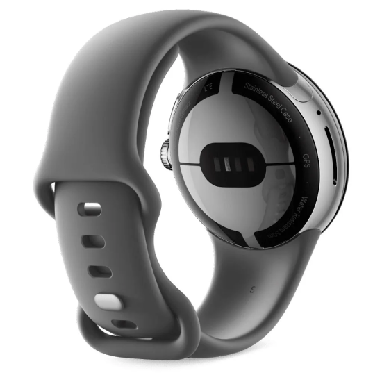 Смарт часовник GOOGLE Pixel Watch 41mm (LTE) Polished Silver/Charcoal