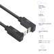 ACT Кабел USB-C 10Gbps, 60W, 1м, конектори на 90° up/down angled ACT Кабел USB-C 10Gbps, 60W, 1м, конектори на 90° up/down angled