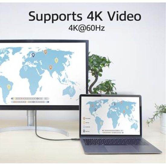 ACT Кабел USB-C - USB-C, 1 м / USB4, 20Gbps, 240W