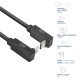 ACT Кабел USB-C - USB-C, 2м, 10Gbps 60W, ъглов нагоре/надолу ACT Кабел USB-C - USB-C, 2м, 10Gbps 60W, ъглов нагоре/надолу