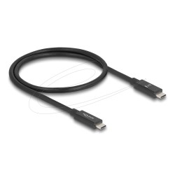 Delock Кабел E-Marker USB-C, 80 Gbps, 16K 60 Hz, PD 3.1 240 W, 0.5 m, черен