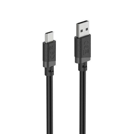HAMA Кабел USB-A - USB-C, 2 м, черен HAMA Кабел USB-A - USB-C, 2 м, черен
