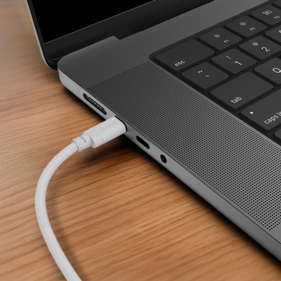 HAMA Кабел USB-C - USB-C, 60W, 2 м, бял HAMA Кабел USB-C - USB-C, 60W, 2 м, бял