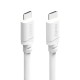 HAMA Кабел USB-C - USB-C, 60W, 2 м, бял HAMA Кабел USB-C - USB-C, 60W, 2 м, бял