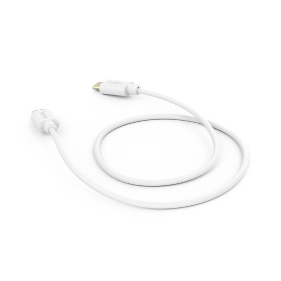 HAMA Кабел за зареждане/данни USB Type-C - USB Type-C, 1.0 m, бял