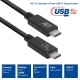 Кабел ACT USB-C - USB-C, 0.8 м / USB4, 40Gbps, 240W, сертифициран USB-IF Кабел ACT USB-C - USB-C, 0.8 м / USB4, 40Gbps, 240W, сертифициран USB-IF