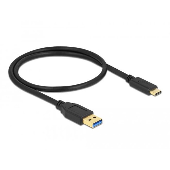 Кабел Delock USB-C мъжко - USB 3.2 A мъжко, 0.5 м