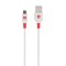 Кабел Skross, micro-USB - USB-A 2.0 мъжко, 1.2м, Бял