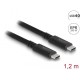 Коаксиален кабел Delock USB4 40 Gbps, USB PD 3.1,  1.2 m, Power Range 240 W