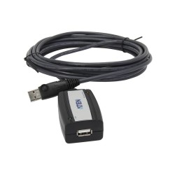 Удължителен кабел ATEN UE250, USB-A мъжко - USB-A женско , 5 м, USB 2.0, Черен