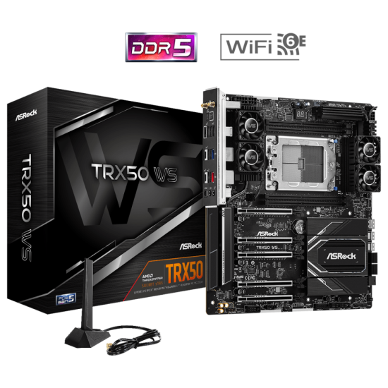 Дънна платка ASROCK TRX50 WS, Socket sTR5, ATX, 4xDDR5