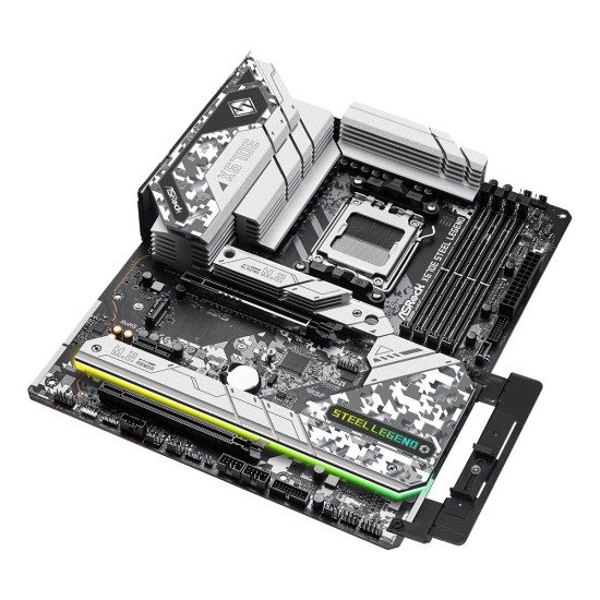 Дънна платка ASROCK X670E STEEL LEGEND, Socket AM5, ATX, 4xDDR5