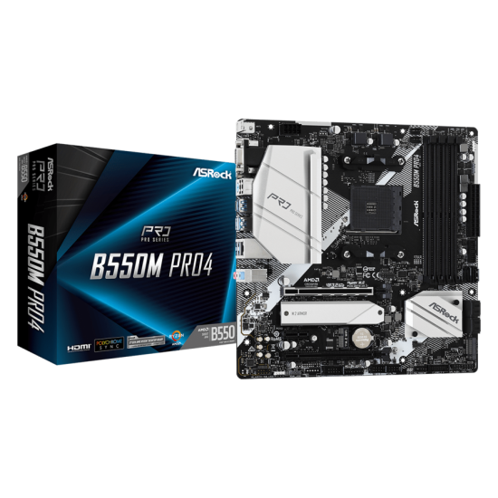 Дънна платка ASRock B550M Pro4, AM4