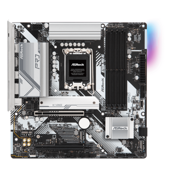 Дънна платка ASRock B760M Pro RS, LGA1700, DDR5, mATX