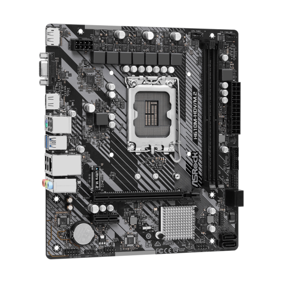 Дънна платка ASRock H610M-HDV/M.2 R 2.0, LGA1700, DDR4, mATX