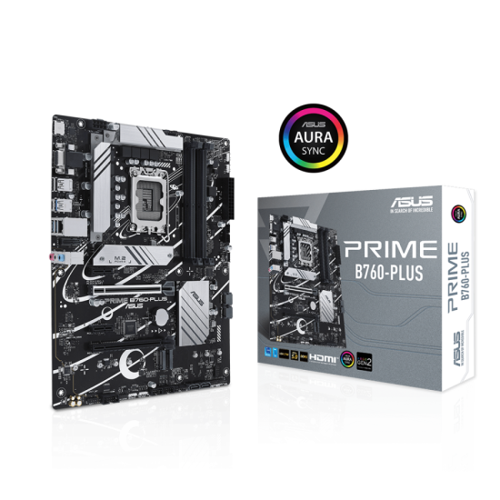 Дънна платка ASUS PRIME B760-PLUS DDR5, LGA 1700, ATX