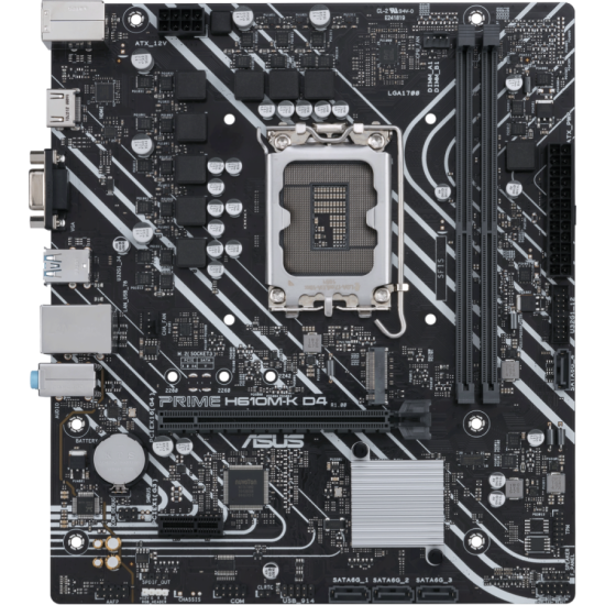 Дънна платка ASUS PRIME H610M-K D4, LGA 1700 mATX