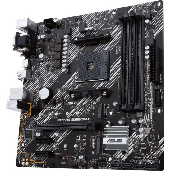 Дънна платка ASUS Prime B550M-K, socket AM4