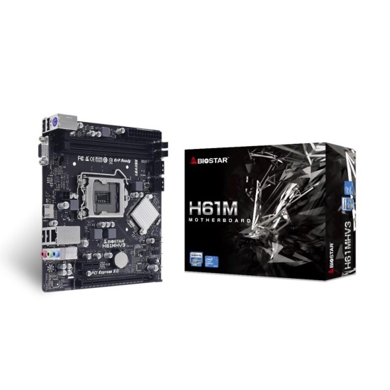 Дънна платка BIOSTAR H61MHV3, Intel H61, sock. 1155, Ver 7.0