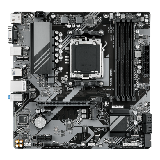 Дънна платка GIGABYTE A620M DS3H socket AM5 Дънна платка GIGABYTE A620M DS3H socket AM5