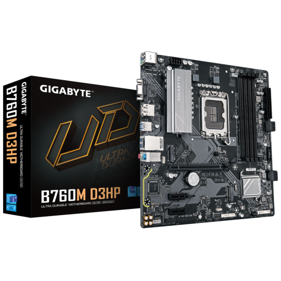 Дънна платка GIGABYTE B760M D3HP DDR5, socket 1700, mATX