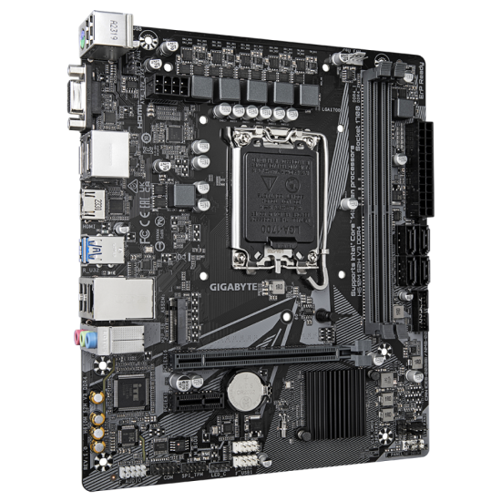 Дънна платка GIGABYTE H610M-S2H V3 DDR4, socket 1700, Micro ATX