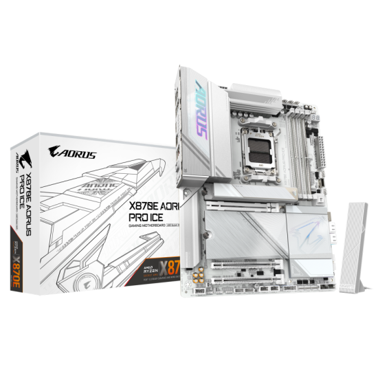 Дънна платка GIGABYTE X870E AORUS PRO ICE, Socket AM5