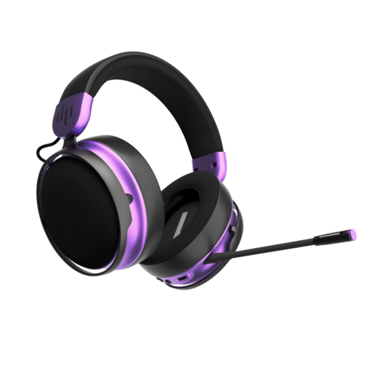 Геймърски безжични слушалки Dark Project Sono Wireless - Black/Violet
