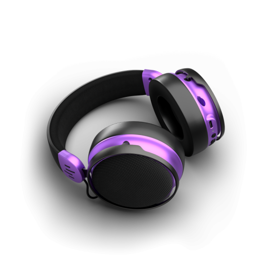 Геймърски безжични слушалки Dark Project Sono Wireless - Black/Violet