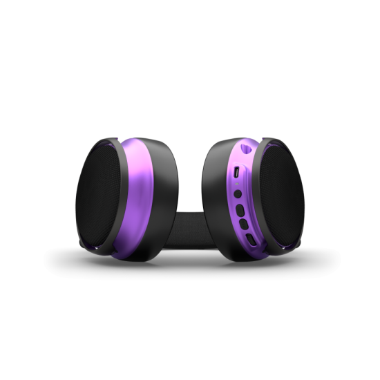 Геймърски безжични слушалки Dark Project Sono Wireless - Black/Violet