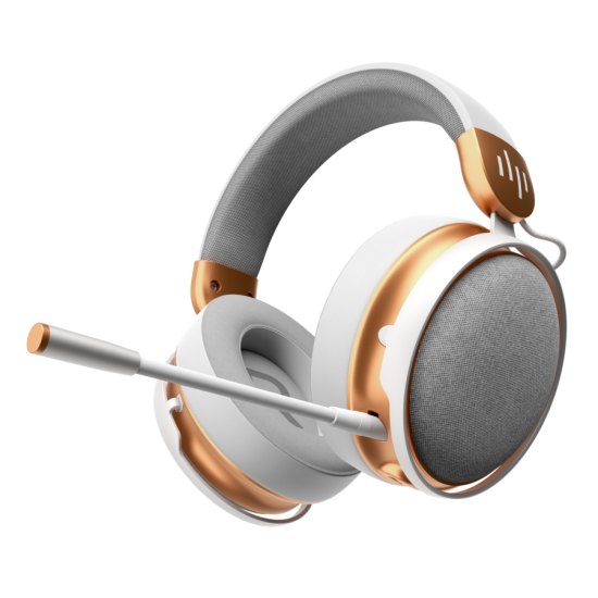 Геймърски безжични слушалки Dark Project Sono Wireless - White/Gold