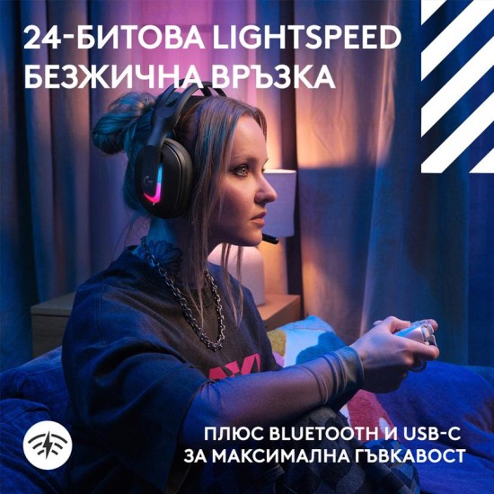 Геймърски безжични слушалки Logitech ASTRO A20 X Lightspeed - Черен Геймърски безжични слушалки Logitech ASTRO A20 X Lightspeed - Черен