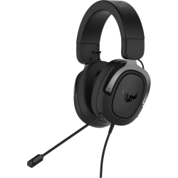 Геймърски слушалки ASUS TUF Gaming H3 Gun Metal, 7.1 Virtual Surround Sound
