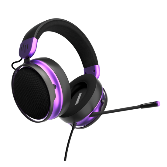 Геймърски слушалки Dark Project Sono Wired - Black/Violet